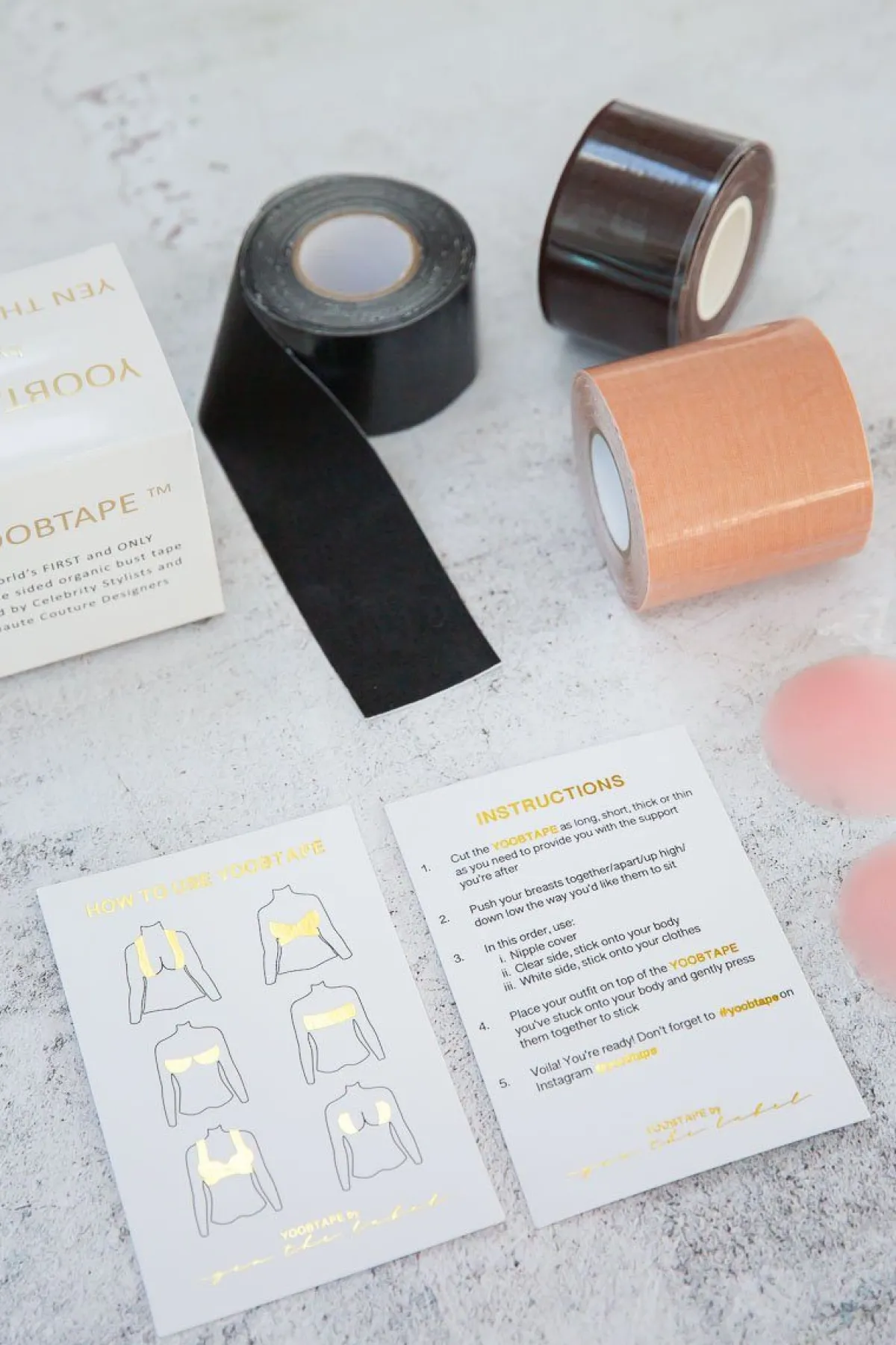 Doppelseitiges Fashion Tape aus Bio Baumwolle – Yoobtape<Yen the Label Online