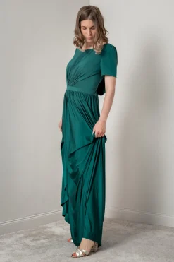Dunkelgrünes Brautjungfernkleid |<Eliza & Ethan Discount
