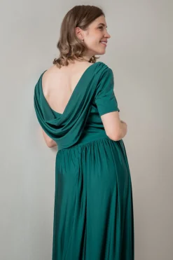 Dunkelgrünes Brautjungfernkleid |<Eliza & Ethan Discount