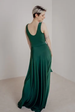 Dunkelgrünes Brautjungfernkleid – Reverse Gown Forest Green<twobirds Outlet