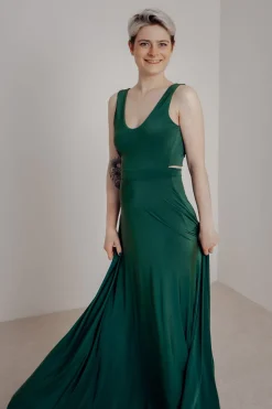 Dunkelgrünes Brautjungfernkleid – Reverse Gown Forest Green<twobirds Outlet