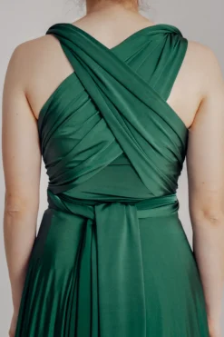 Dunkelgrünes Unterziehtop – Long Jersey Bandeau Forest Green<twobirds Outlet
