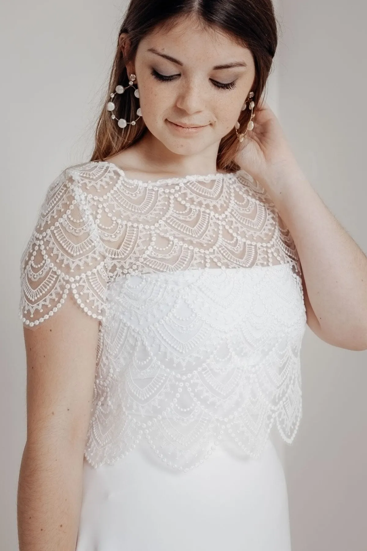 Elastisches Unterziehtop – Long Jersey Bandeau Ivory<twobirds