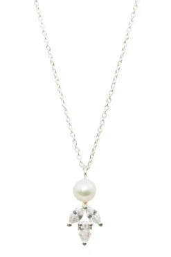 Elegante Braut Halskette mit Kristallen und Perle - Simply Delightful<Juvelan Best