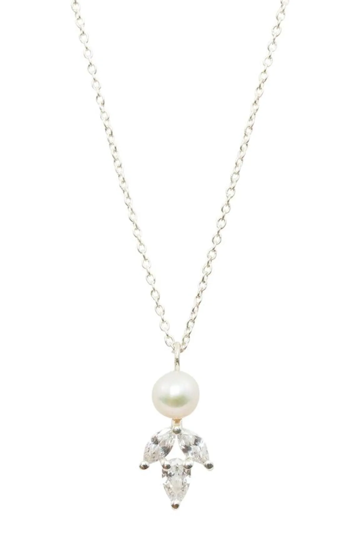 Elegante Braut Halskette mit Kristallen und Perle - Simply Delightful<Juvelan Best