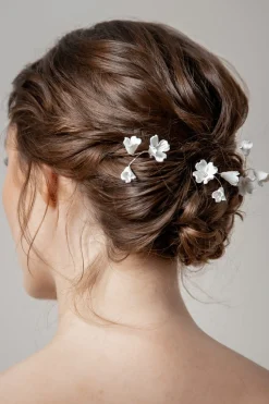 3-er Set Haarpins mit künstlichen Blüten<Poirier Online