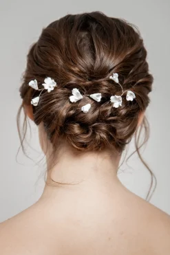 3-er Set Haarpins mit künstlichen Blüten<Poirier Online