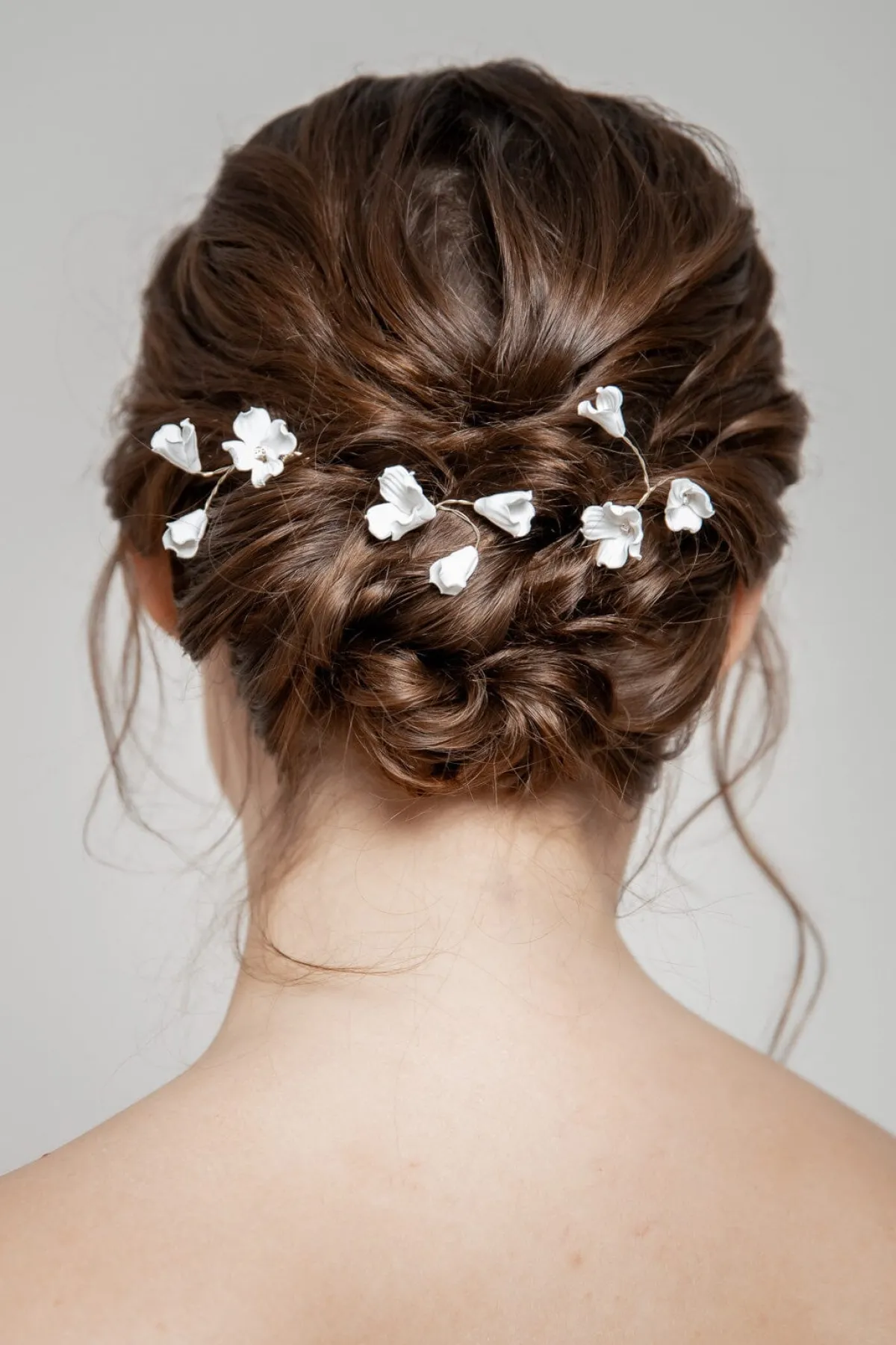 3-er Set Haarpins mit künstlichen Blüten<Poirier Online