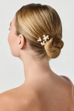 3-er Set Perlen-Haarpins<Poirier New