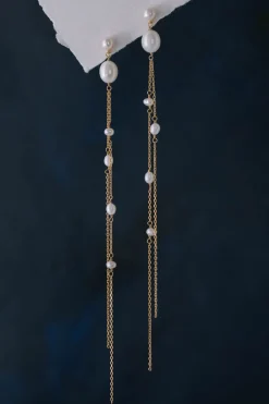Extra-lange Perlen-Ohrhänger – Gabriella<Juvelan New