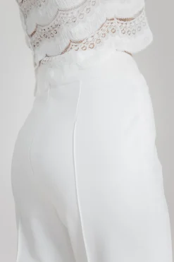 Figurbetonte Braut Hose mit Bügelfalten – Lenya<noni Hot