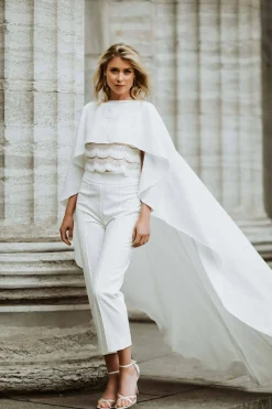 Figurbetonte Braut Hose mit Bügelfalten – Lenya<noni Hot