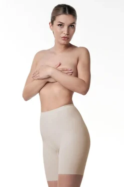 Figurformende Mid-Waist Shorts in Nude<Poirier Clearance