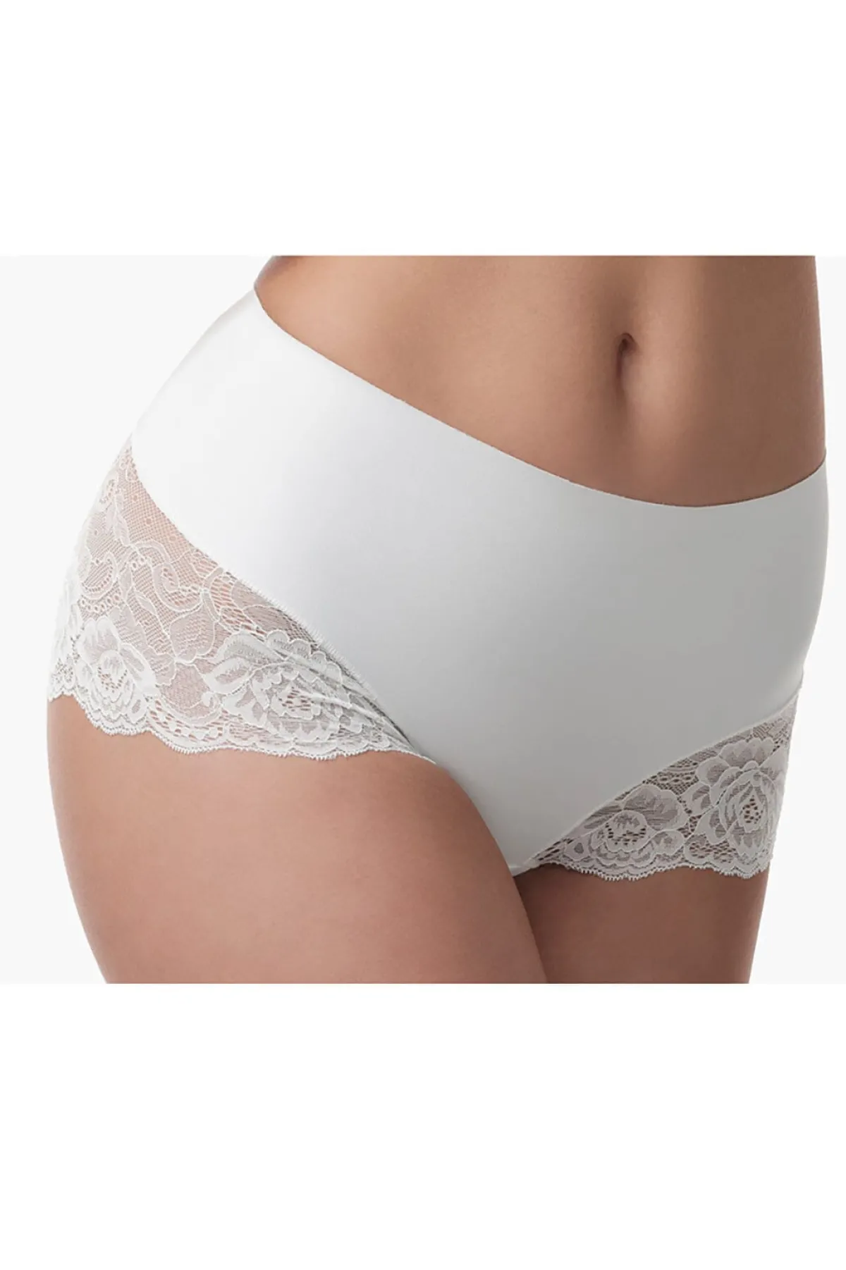 Figurformender Mid-Waist Slip in Ivory<Poirier Hot