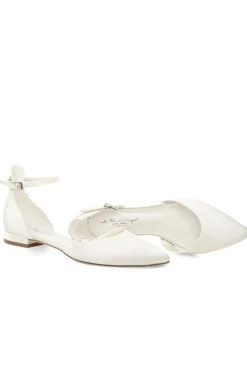Flache Brautschuhe aus Satin – Ava Ivory Satin | G.Westerleigh<G. Westerleigh Hot