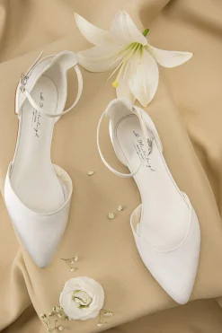 Flache Brautschuhe aus Satin – Ava Ivory Satin | G.Westerleigh<G. Westerleigh Hot