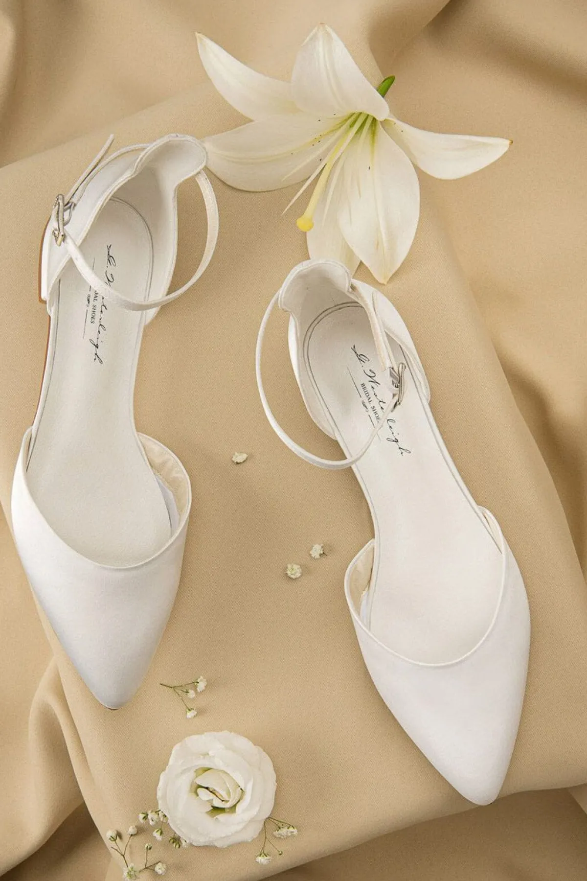 Flache Brautschuhe aus Satin – Ava Ivory Satin | G.Westerleigh<G. Westerleigh Hot