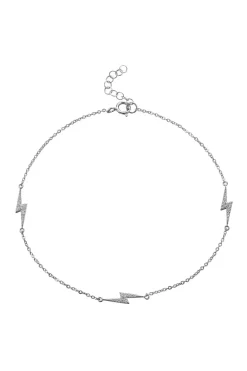 Fußkettchen mit funkelnden Blitz-Anhängern<OhanaJewels Discount