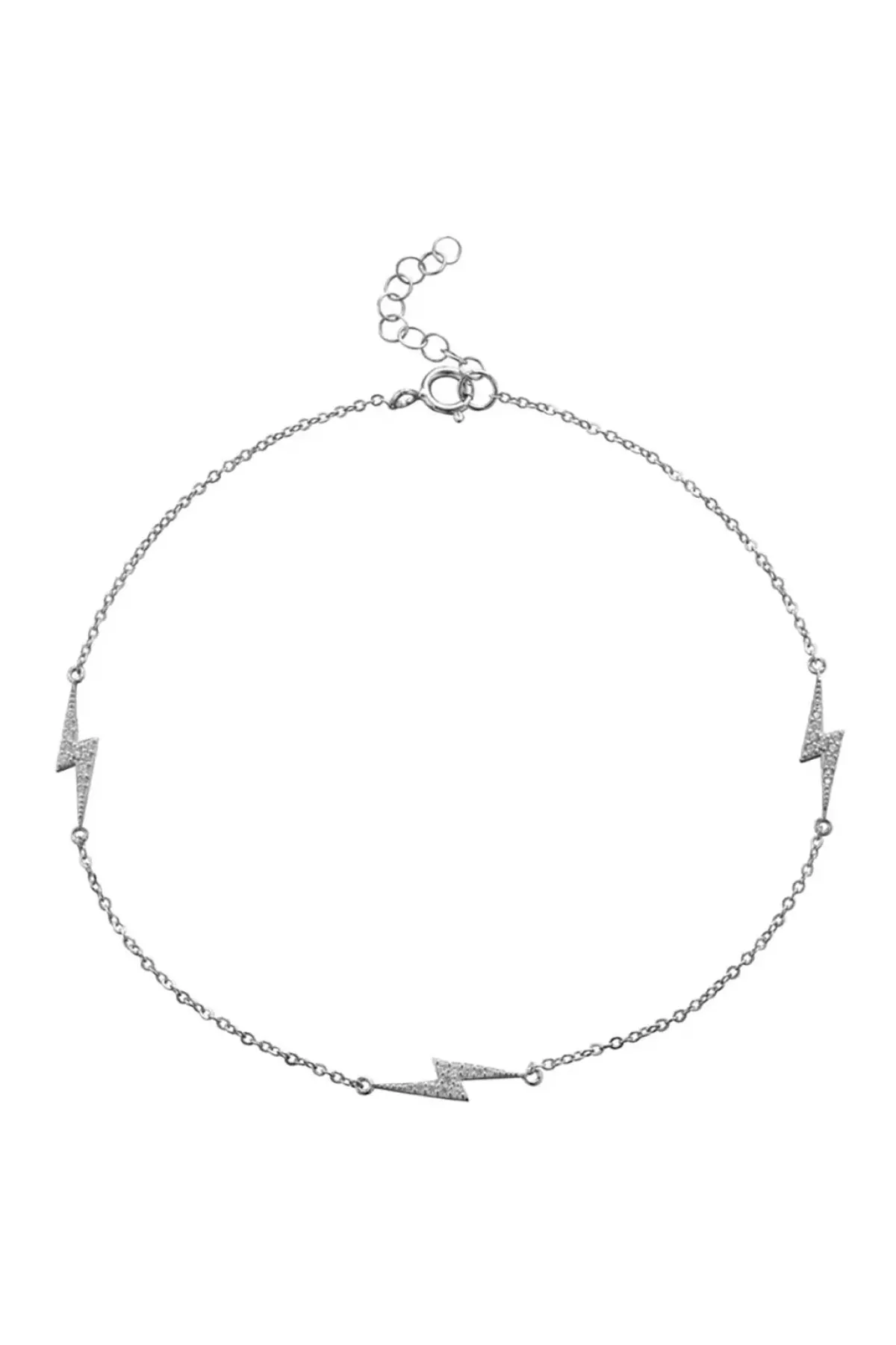 Fußkettchen mit funkelnden Blitz-Anhängern<OhanaJewels Discount