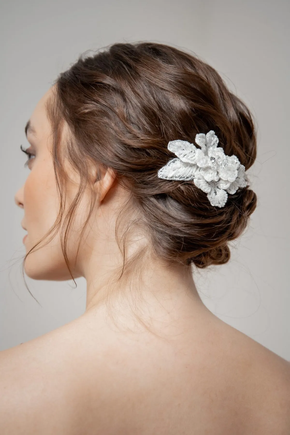 Funkelnder Braut Haarkamm in Ivory<Poirier Clearance