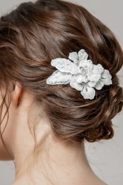 Funkelnder Braut Haarkamm in Ivory<Poirier Clearance