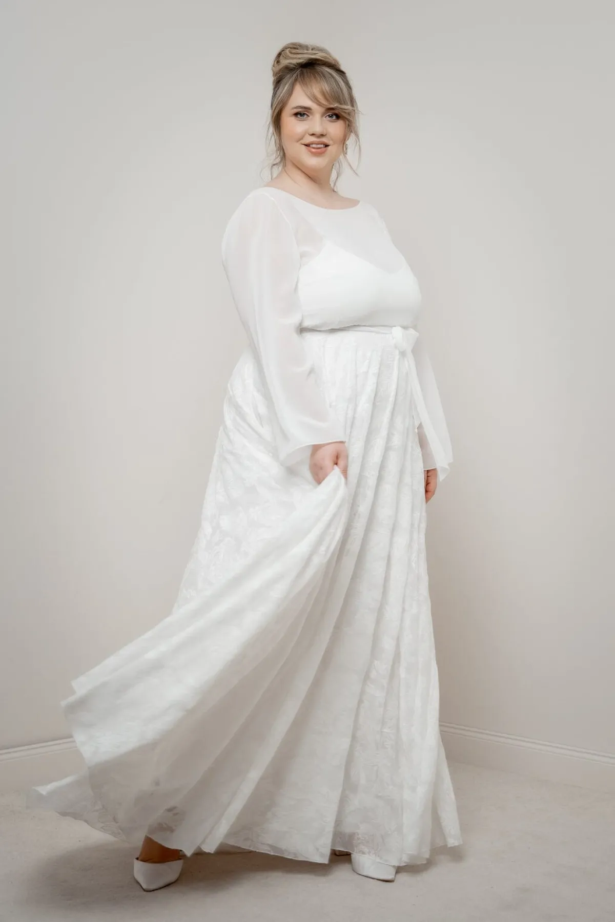 Gemusterter Braut Rock – Gillianne Curvy<noni Clearance