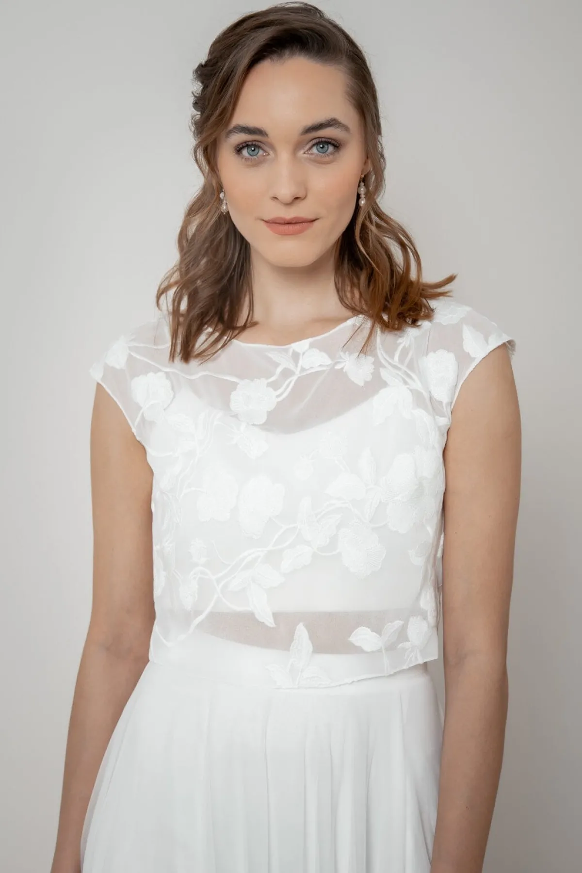 Gemustertes Braut Top aus Chiffon – Eniz<noni Hot