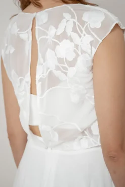 Gemustertes Braut Top aus Chiffon – Eniz<noni Hot