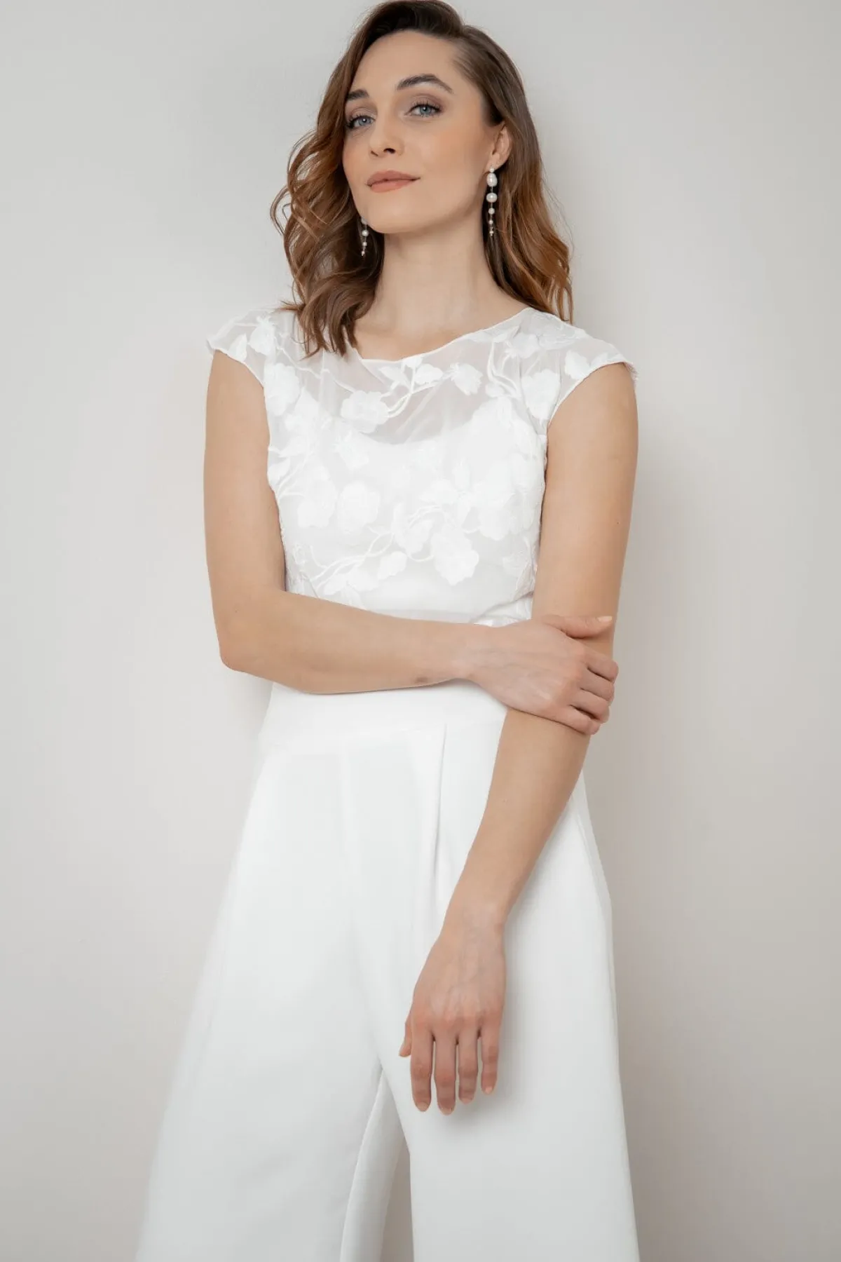Gemustertes Braut Top aus Chiffon – Eniz<noni Hot