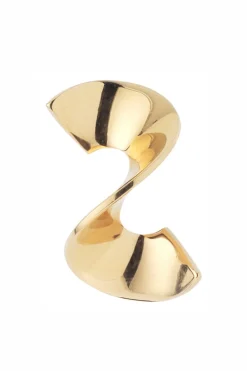 Goldfarbene Ohrstecker in Twist-Optik<Poirier Sale
