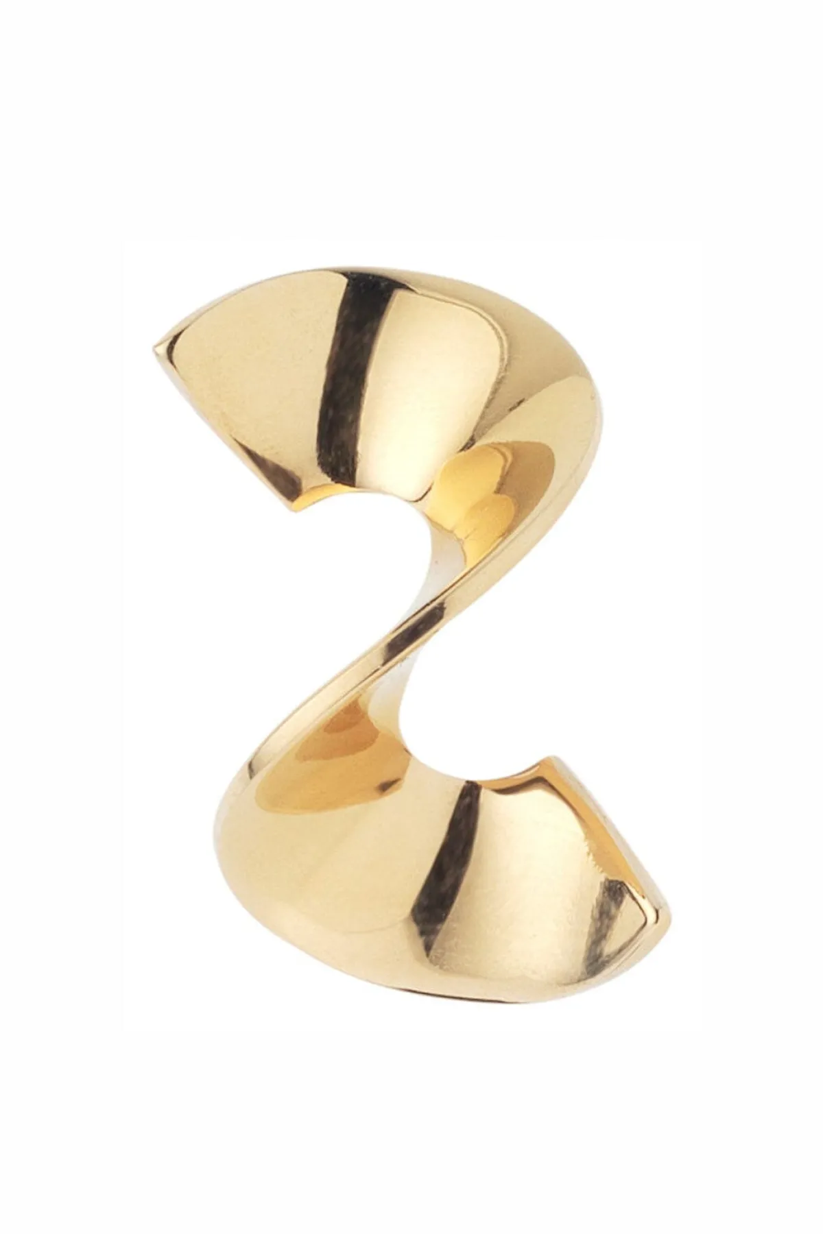 Goldfarbene Ohrstecker in Twist-Optik<Poirier Sale