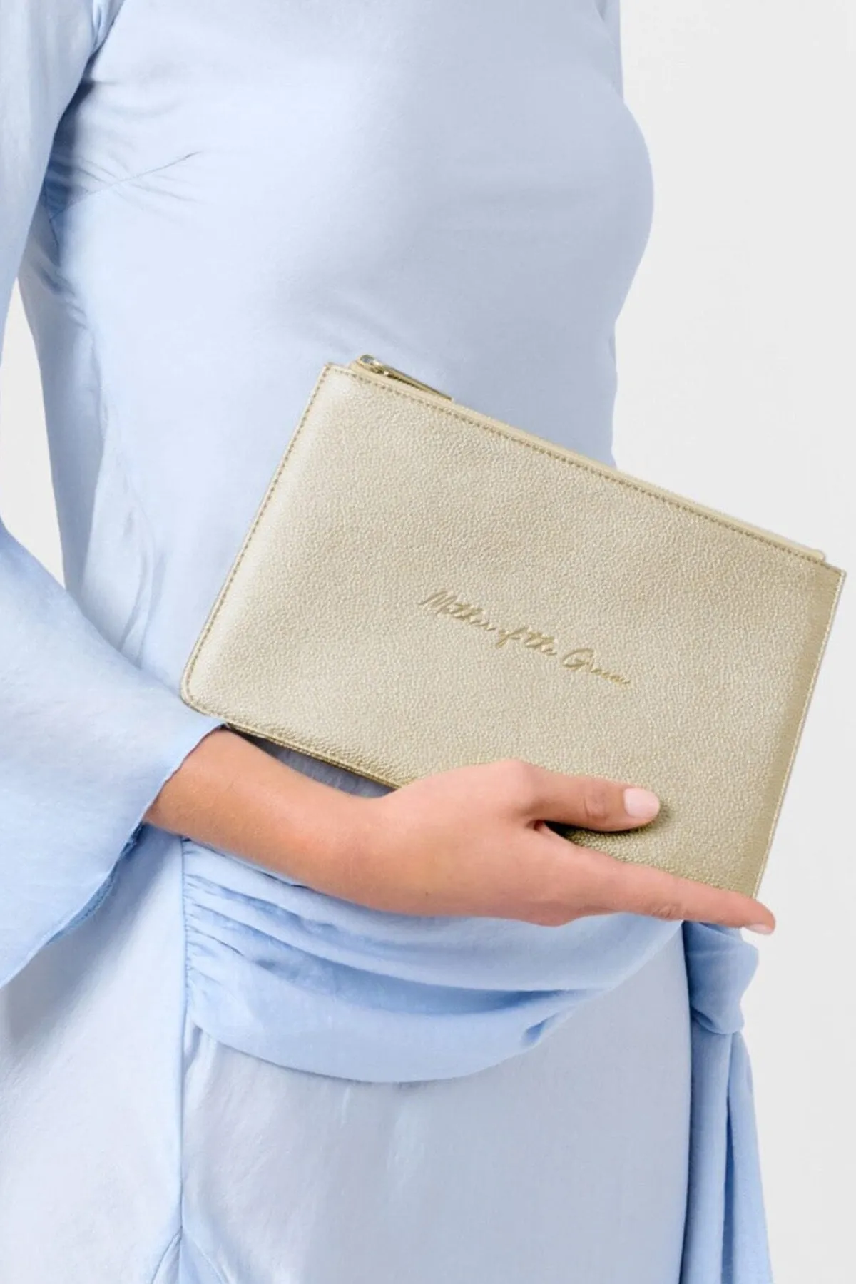 Goldfarbene Pouch "Mother of the Groom" –<Katie Loxton Best