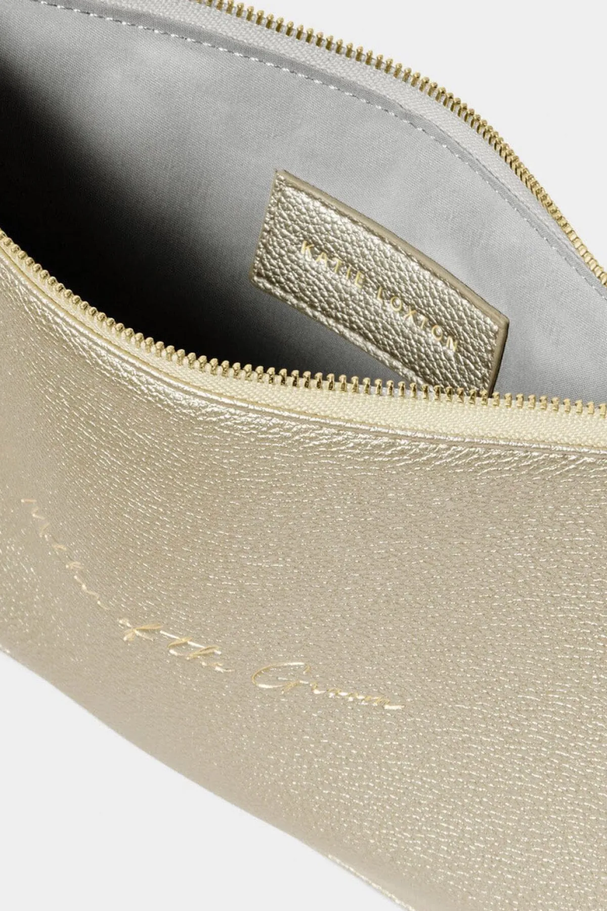 Goldfarbene Pouch "Mother of the Groom" –<Katie Loxton Best