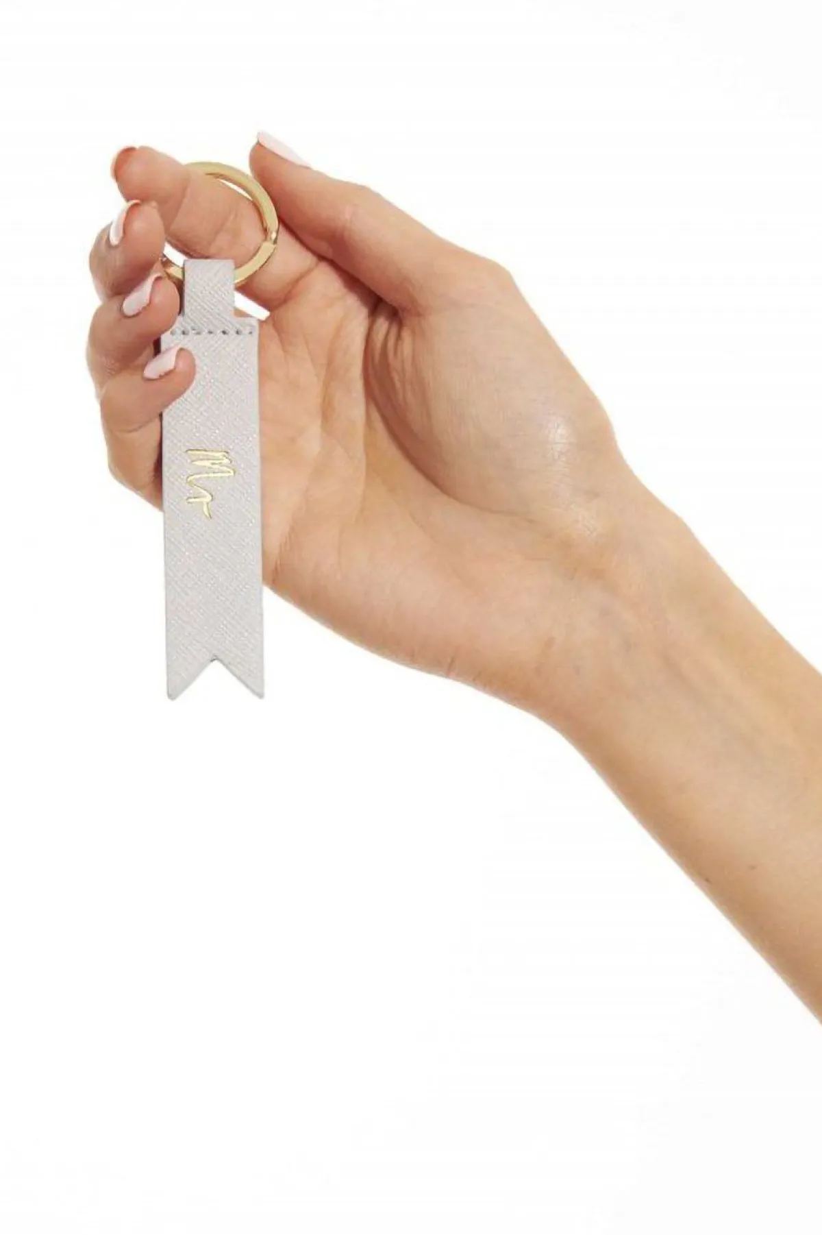 Grauer Schlüsselanhänger "Mr" für den Bräutigam –<Katie Loxton Best