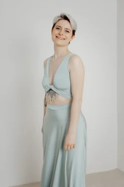 Grünes Brautjungfernkleid – Reverse Gown Sage<twobirds Hot