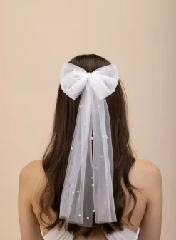 Große Tüllschleife mit Kunstperlen | The<Perfect Bridal Company Best