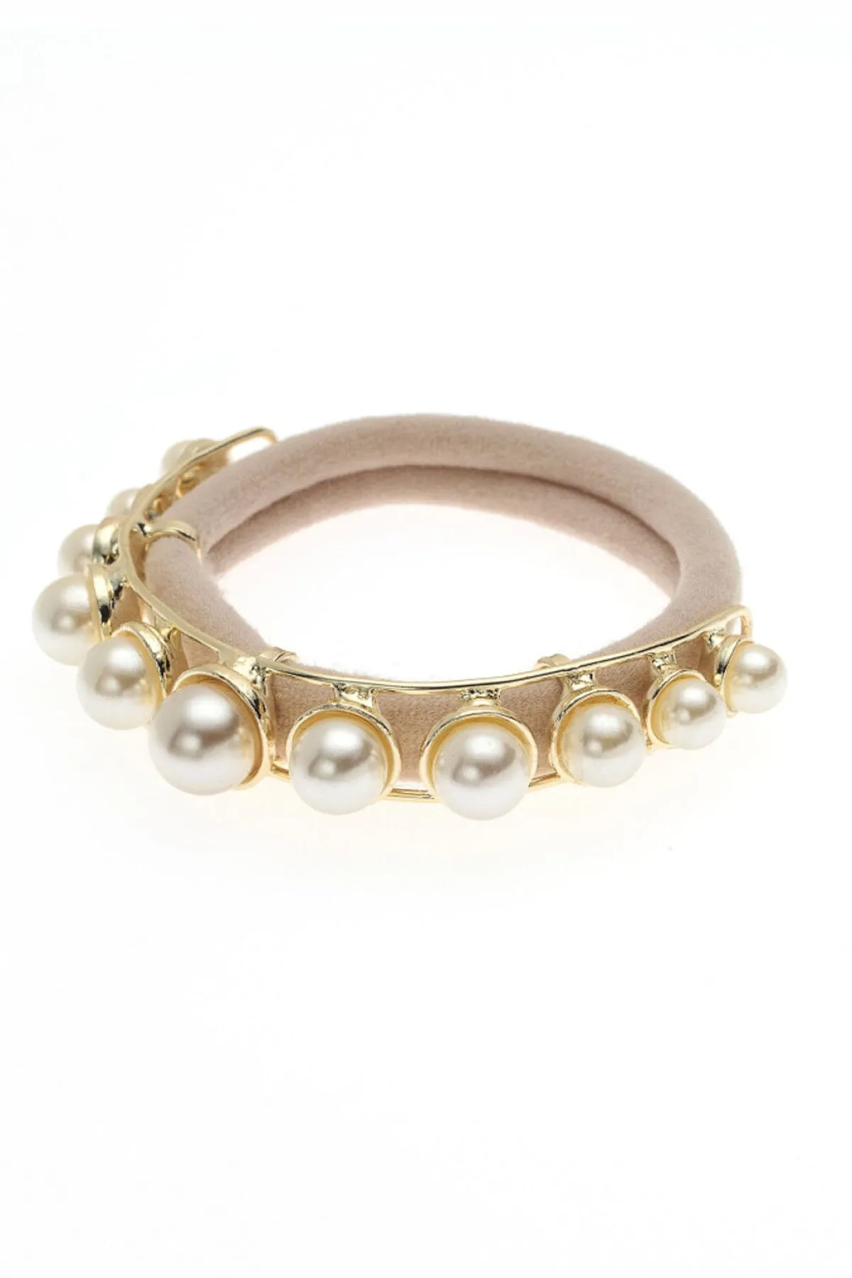 Haargummi-Schmuck mit Kunstperlen<Poirier Best