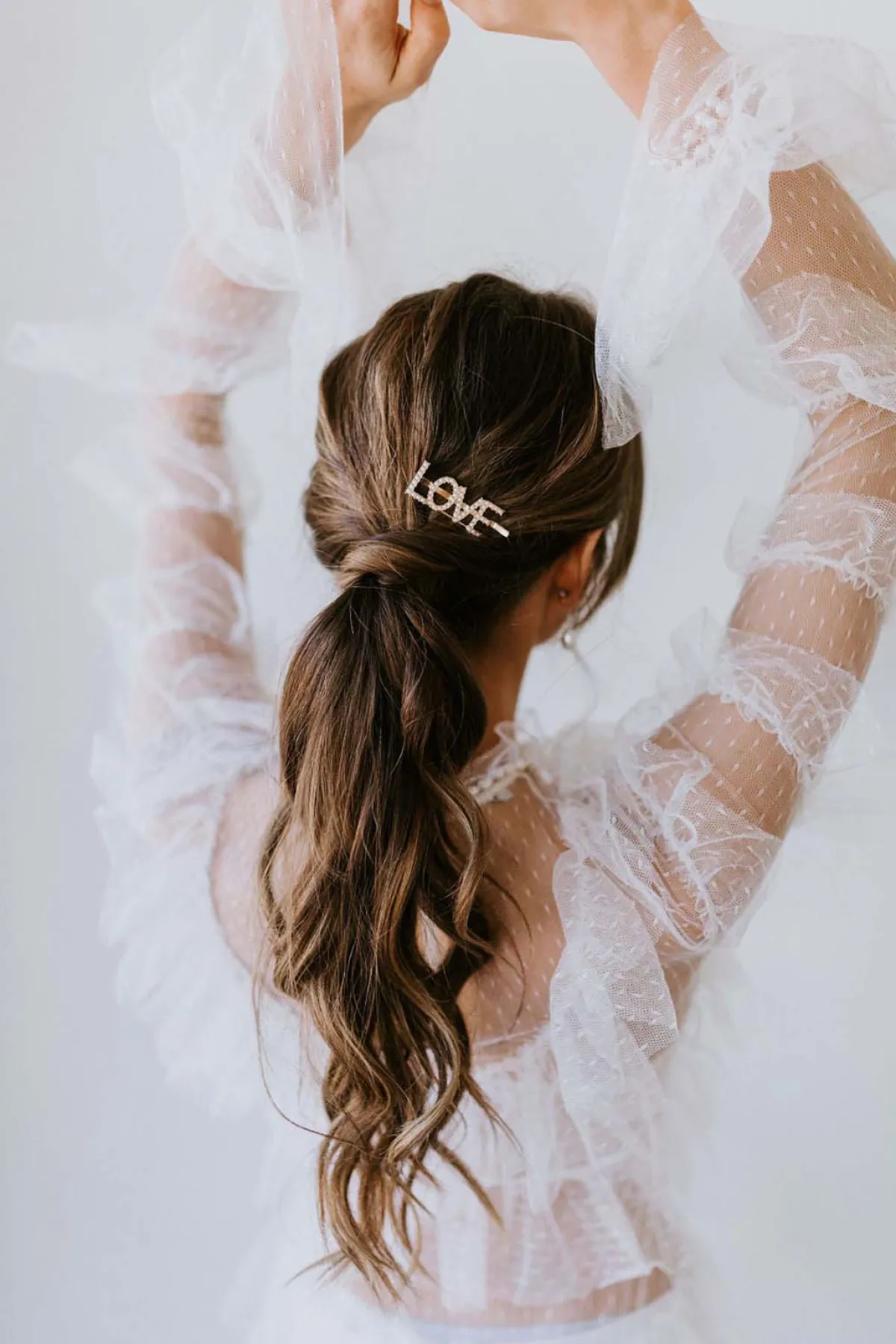 Haarspange mit Perlen-Pavé-Fassung "Love"<Untamed Petals Discount