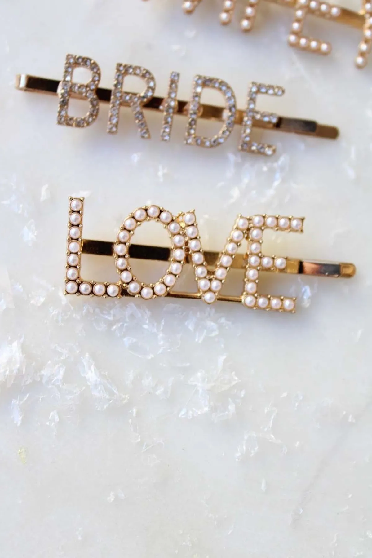 Haarspange mit Perlen-Pavé-Fassung "Love"<Untamed Petals Discount