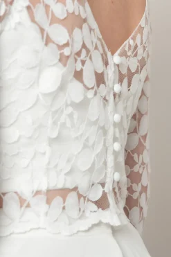 Halbtransparentes Braut Top – Heda<noni Clearance