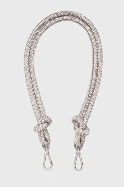 Handtaschen-Riemen – Knot Strap Crystal Silver |<Weat