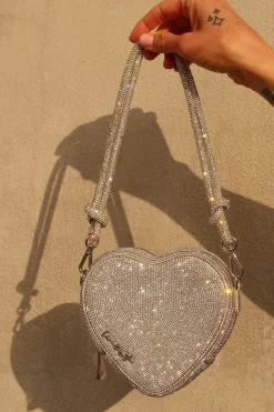 Handtaschen-Riemen – Knot Strap Crystal Silver |<Weat