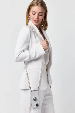 Handykette mit Perlen und Strass<Poirier Hot