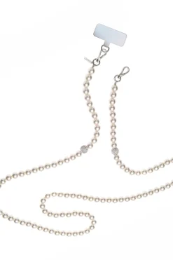 Handykette mit Perlen und Strass<Poirier Hot