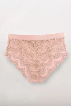 High-Waist Spitzenslip in Nude<Understatement New