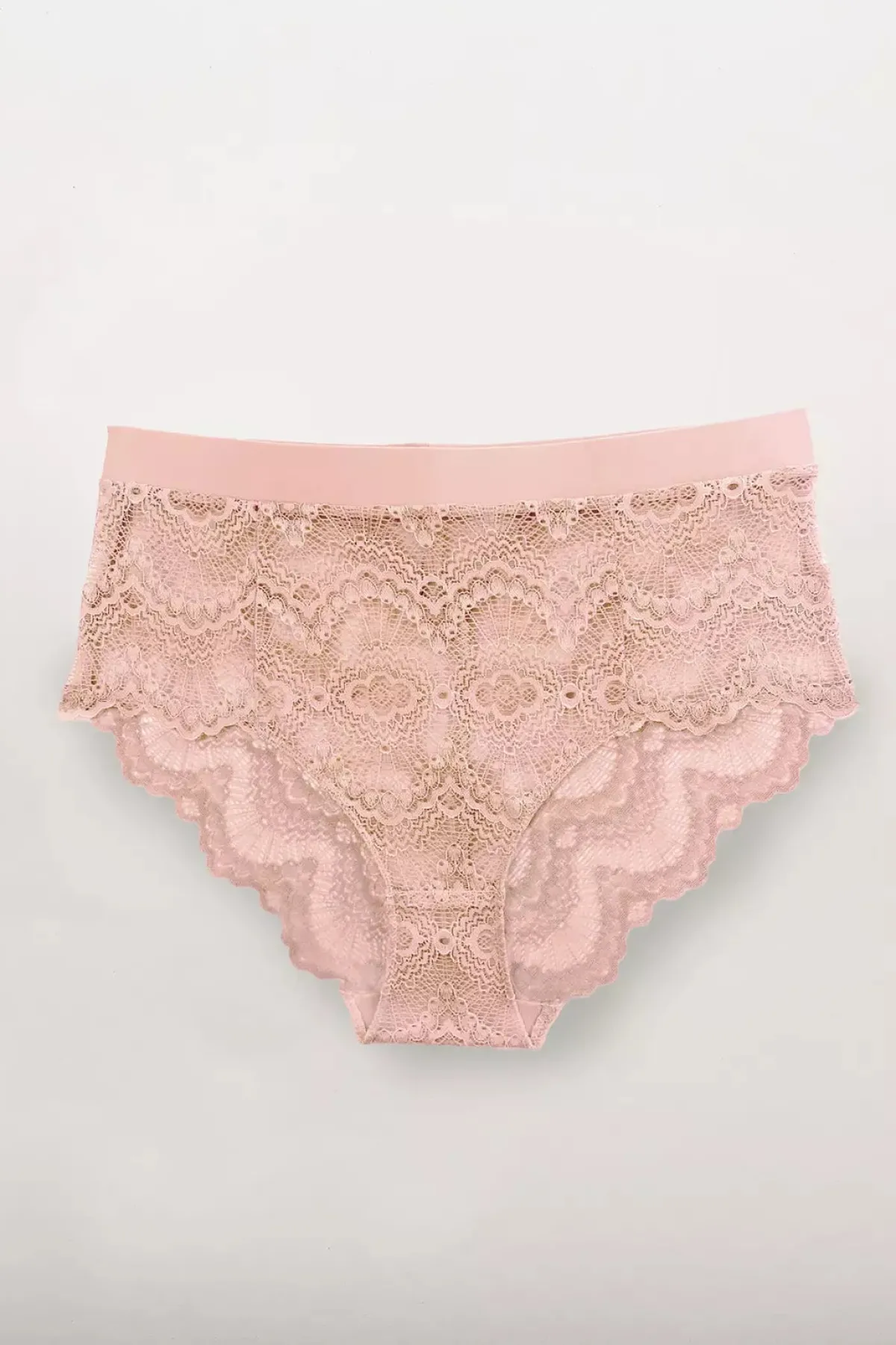 High-Waist Spitzenslip in Nude<Understatement New