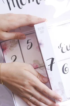 Hochzeits-Countdown-Kalender™ mit Gold-Armband und Schlafmaske<Hochzeitscountdown Hot