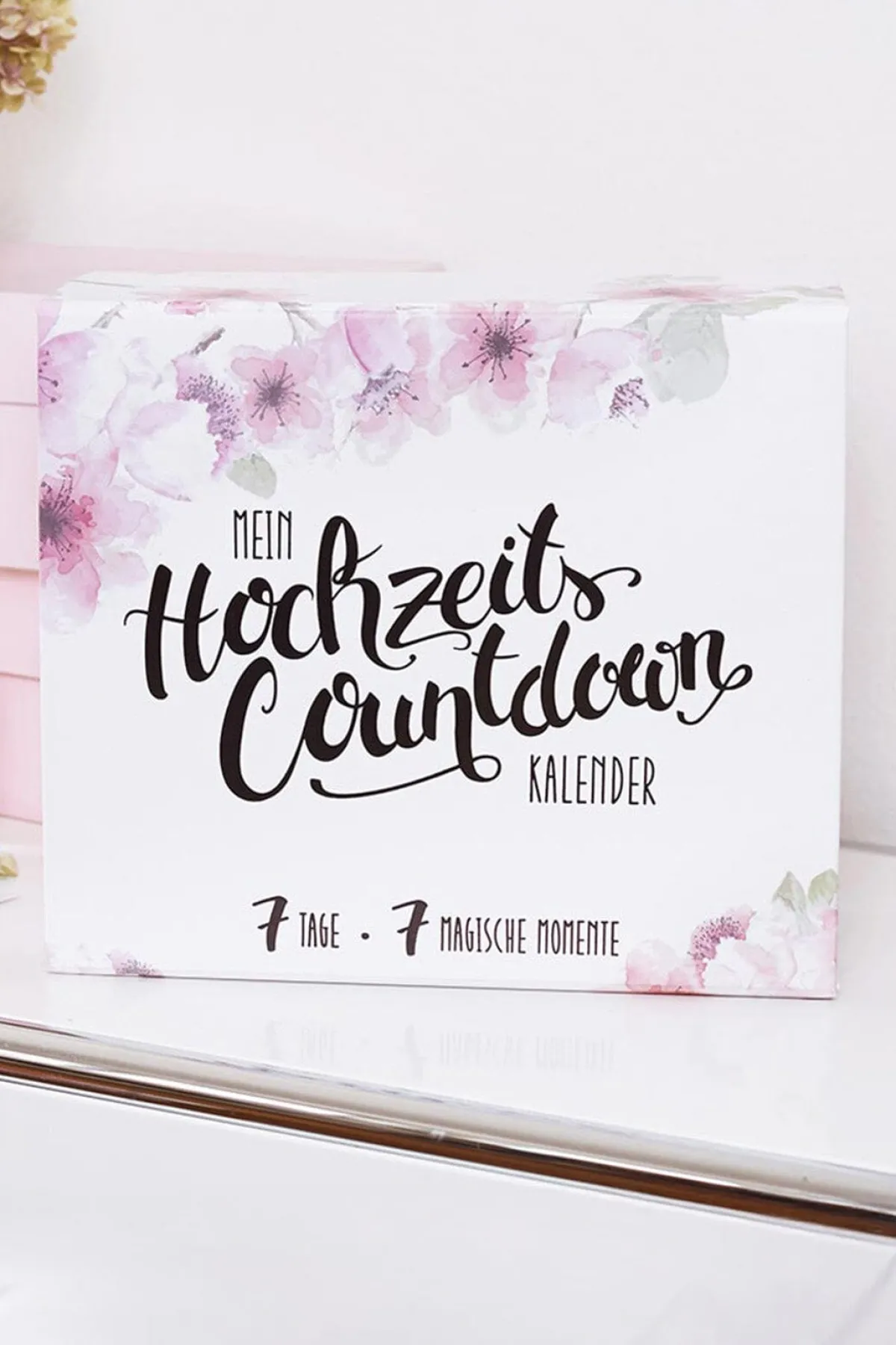 Hochzeits-Countdown-Kalender™ mit Gold-Armband und Schlafmaske<Hochzeitscountdown Hot