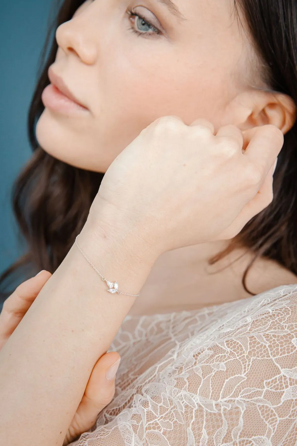 Ketten-Armband mit Kristall-Anhänger - Simply Gorgeous<Juvelan New