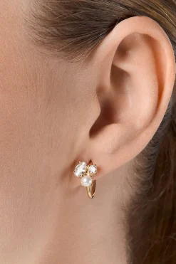 Kleine Braut Ohrringe mit Strass und Perlen<Poirier Sale